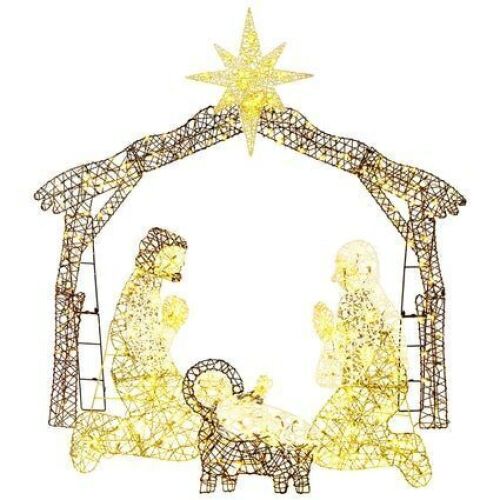 Pre-Lit Artificial Fir Christmas Wreath w/ Red Bow, LED Lights  - Lot 549