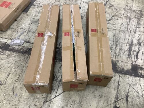 Lot of (3) 6' Pre-Lit Fiber Optic Pine Christmas Tree w/ Multicolor & LED Lights - Open Box, Uninspected - Lot 680