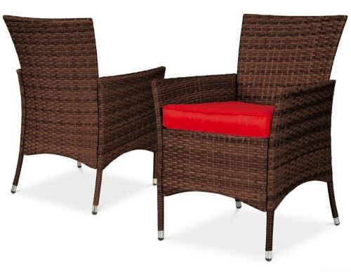 Wicker Patio Dining Chairs, Set of 4 - No Hardware  - Lot 681