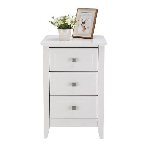 Vingli Modern Nightstand With 3 Drawers  - Lot 578