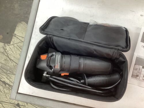 WEN 94475 7.5-Amp 4-1/2-Inch Angle Grinder with Reversible Handle, Three Grinding Discs, and Carrying Case - Lot 420