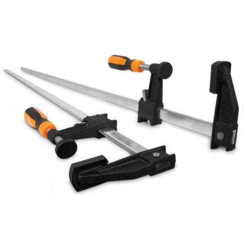 WEN 10236F2 Quick-Adjust 36-Inch Steel Bar Clamps with 2.5-Inch Throat and Micro-Adjustment Handle, Two Pack - Lot 450
