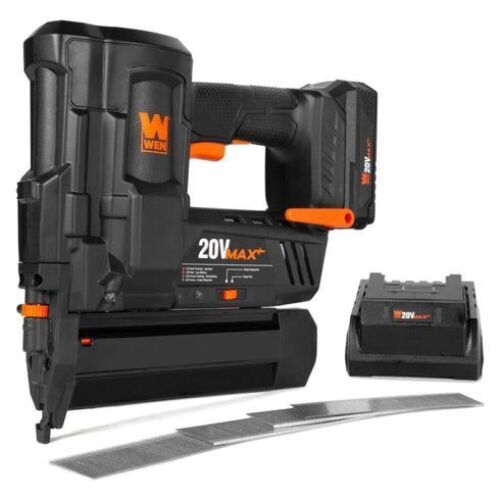 WEN 20512 20V Max Cordless 18-Gauge Brad Nailer with 2.0Ah Battery and Charger - Lot 447