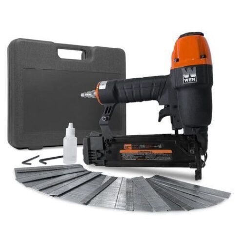WEN 61723K 18-Gauge 3/8-Inch to 2-Inch Brad Nailer with Carrying Case and 2000 Nails - Lot 467