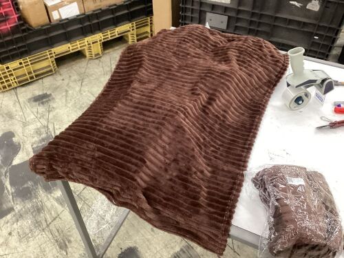 Lot of (8) Small Throw Blankets, 36" x 24"  - Lot 386