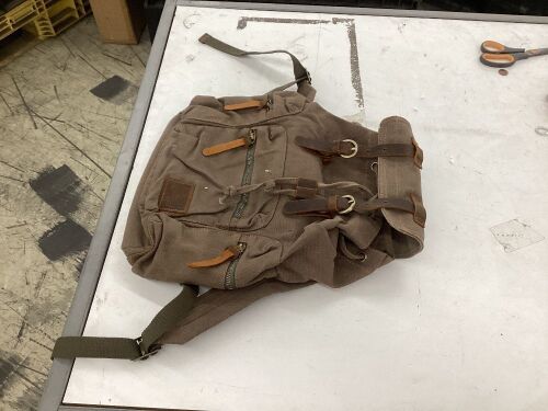 Canvas Backpack  - Lot 381