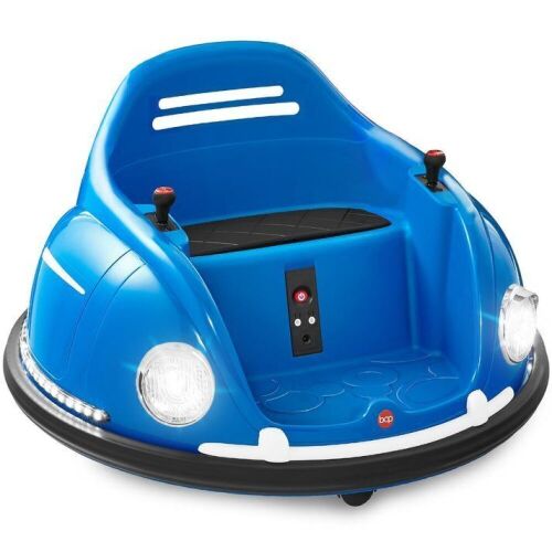 6V Kids Ride On Bumper Car Toy w/ Remote, Harness, Lights, 360 Degree Spin  - Lot 84