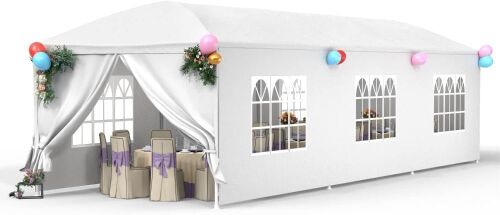 10' x 30' White Party Tent  - Lot 340
