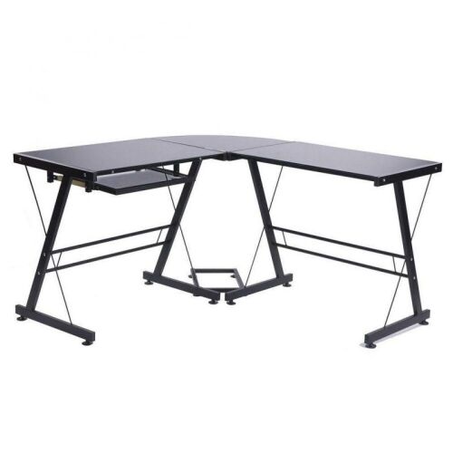 Ktaxon L-Shape Corner Computer Desk  - Lot 343