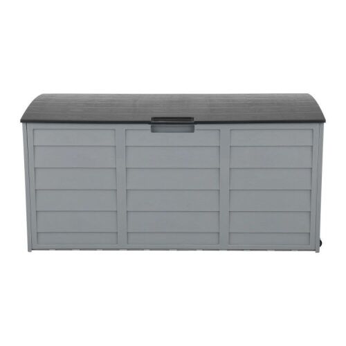 Ktaxon 75gal Outdoor Plastic Storage Deck Box Lockable Seat w/ Wheels - Lot 344