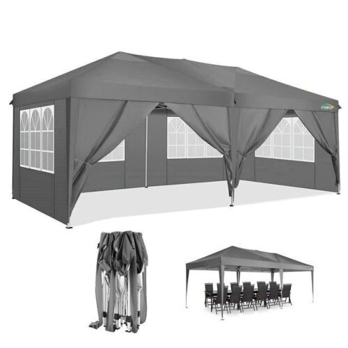 COBIZI 10'x20' Pop up Canopy with 6 Sidewalls - Lot 71