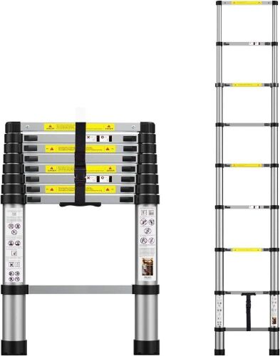 8.5' Telescoping Aluminum Extension Ladder  - Lot 353