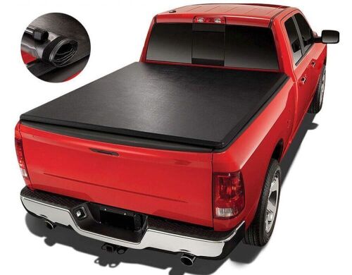 6.5FT Bed Soft Roll-up Vinyl Tonneau Cover For 14-19 Chevy Silverado GMC Sierra - Lot 355