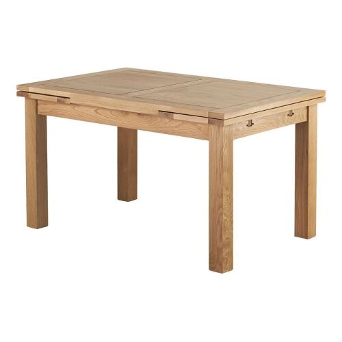 4'7" x 3' Oak Extendable Dining Table  - Lot 21