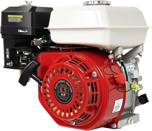 GX160 6.5HP 4 Stroke 160CC Motor, Shaft 20mm Diameter OHV Industrial Grade Gasoline Powered Multi-Use Engine Air Cooled Pull Start  - Lot 369