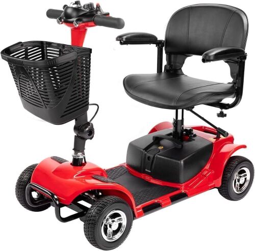 4 Wheel Electric Mobility Scooter - Scratch/Dent, Needs Locking Pin for Seat Height - Lot 18