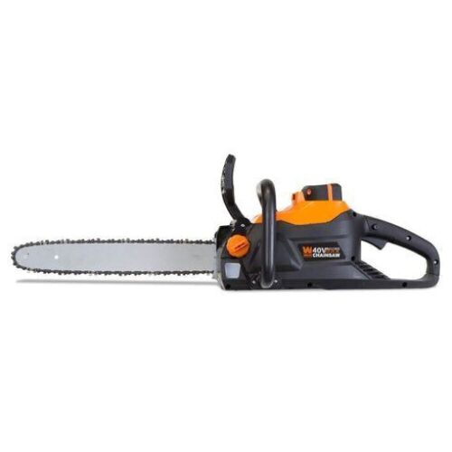 WEN 40417 40V Max Lithium Ion 16-Inch Brushless Chainsaw with 4Ah Battery and Charger - Lot 253