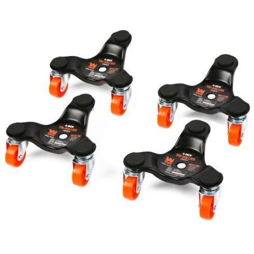 WEN DL6165 6-Inch 165-Pound Capacity Furniture Moving Tri-Dolly Set, 4 Pack - Lot 197