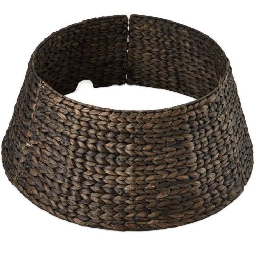 Woven Hyacinth Christmas Holiday Tree Collar - 24in  - Lot 190
