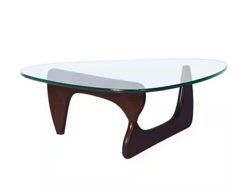 Dark Triangle Glass Top Coffee Table - Lot 63