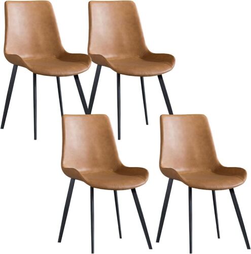 Mid Century Modern Dining Chairs, 4 Pack  - Lot 136