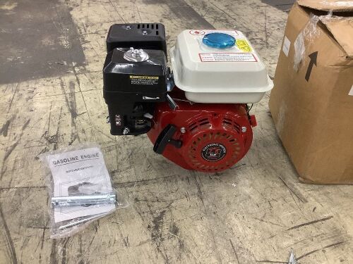 7.5HP 210cc 4 Stroke Gas Engine OHV Air Cooled Pull Start - Broken Oil Cap - Lot 54
