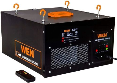 WEN 3410 3-Speed Remote-Controlled Air Filtration System (300/350/400 CFM) - Lot 50