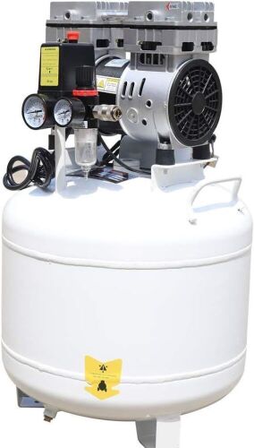 750W 110V 40L Oil-Free Air Compressor - Damaged Gauges - Lot 42
