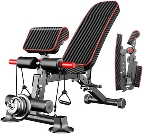 Adjustable Weight Bench,Utility Workout Bench Foldable Incline Decline Benches for Home Gym Full Body Workout,Load 600LBS - Lot 8251