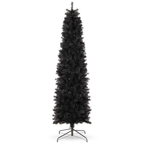 Black Artificial Pencil Holiday Christmas Tree 6ft - Lot 8331
