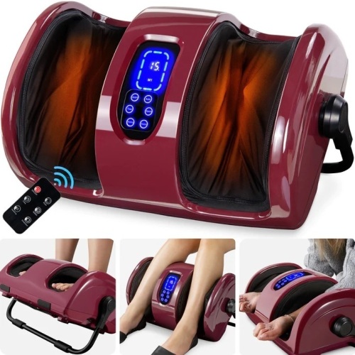 Reflexology Shiatsu Foot Massager w/ High-Intensity Rollers, Remote Control - Lot 8436