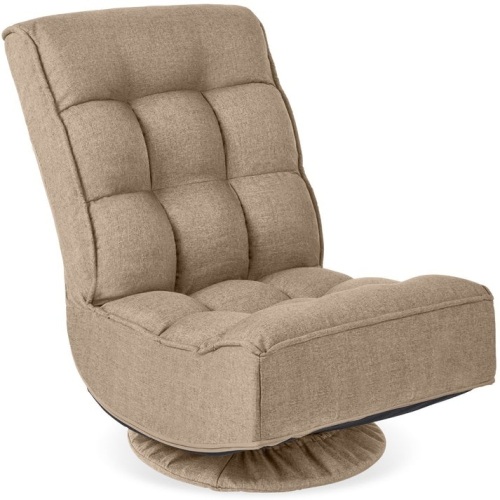 Folding Floor Gaming Chair w/ 360-Degree Swivel, 4 Adjustable Positions - Lot 8405