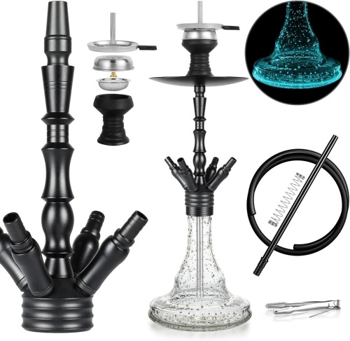 REANICE 22" Glass Modern Hookah - Lot 8369