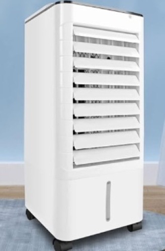 Grelife Portable Evaporative Air Cooler, 3-IN-1 Oscillation Air Cooler with Fan & Humidifier, 3 Wind Speeds, 3 Modes, 12H Timer, 1.58Gal Water Tank, 4 Ice Packs for Bedroom Living Room Office Garage - Lot 99