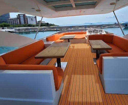 KXKZREN Boat Flooring EVA Foam Decking Sheet Faux Teak Marine Mat Marine Carpet Cooler Tops Seating Non-Slip Self-Adhesive Flooring for Motorboat RV Yacht Kayak Swim Platform 94" x 23"$57.99 - Lot 145
