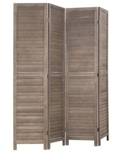 4 Panel Wood Room Divider 5.75 Ft Tall Privacy Wall Divider 68.9" x 15.75" Each Panel Folding Wood Screen for Home Office Bedroom Restaurant $79.99 - Lot 160