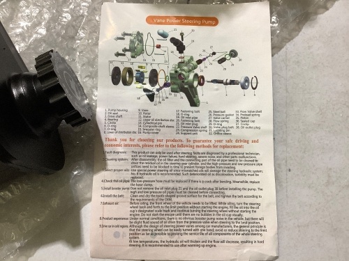 vane power steering pump - Lot 129
