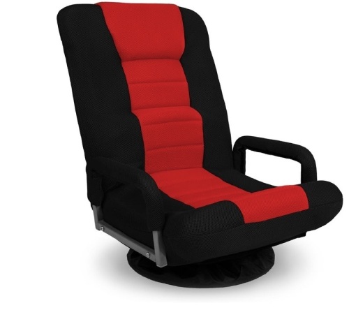 Gaming Floor Chair w/ 360-Degree Swivel, Armrest, Adjustable Backrest $149.99 MULTIPLE ADJUSTABLE POSITIONS: Enhance your experience with six different positions so you can sit, relax, recline, and more on a stylish piece with adjustable back cushion for - Lot 211