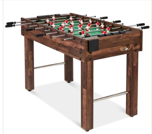 Foosball Game Table, Arcade Table Soccer w/ 2 Cup Holders, 2 Balls - 48in $189.99 - Lot 223
