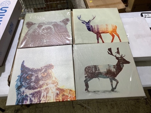 set of 4 wall art - Lot 184