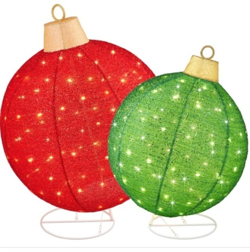 2pc Lighted Pop-Up Christmas Ornaments Decoration w/ 180 LED Lights, Stand $199.99 - Lot 291