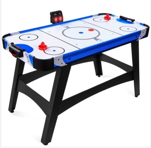 Air Hockey Table w/ 2 Pucks, 2 Paddles, LED Score Board - 58in $199.99 - Lot 305