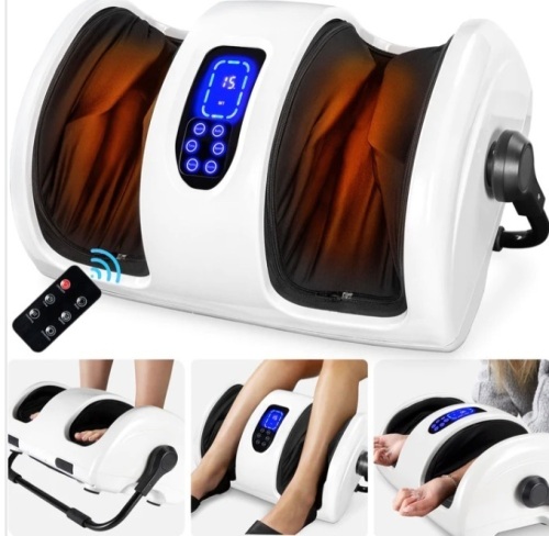 Reflexology Shiatsu Foot Massager w/ High-Intensity Rollers, Remote Control $199.99 - Lot 314