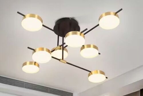 JC TOPA Modern and Contemporary 8-Light LED Semi-Flush Ceiling Lamp - Lot 99