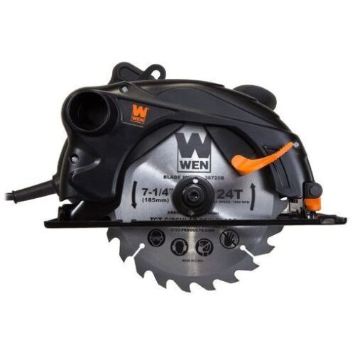WEN 36725 12A 7-1/4-Inch Sidewinder Circular Saw with 2-1/2-Inch Cutting Depth - Lot 239