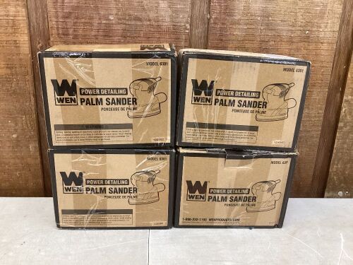 Lot of (4) WEN 6301 Electric Detailing Palm Sander - Lot 243