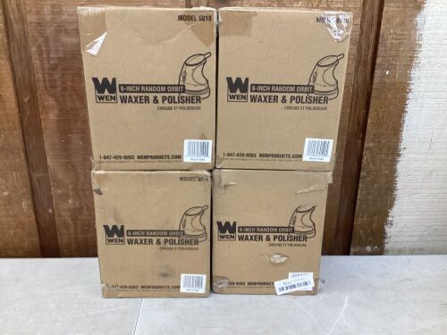 Lot of (4) WEN 6010 6-inch Random Orbit Waxer / Polisher - Lot 244