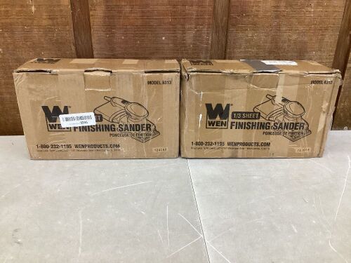 Lot of (2) WEN 6313 Electric 1/3 Sheet Sander  - Lot 249