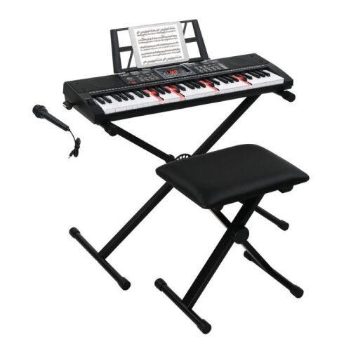 Glarry 61-Key Keyboard with Piano Stool  - Lot 255