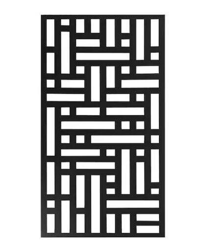 Outdoor Rectangular Decorative Metal Laser Cut Privacy Screen Panel - Lot 263